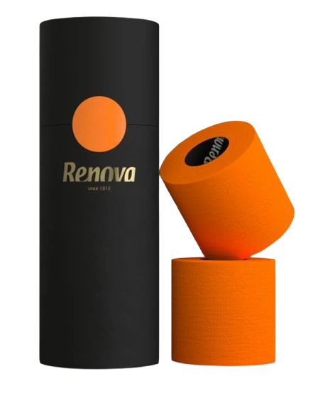 Papel higienico Renova Naranja pack de 3 luxury