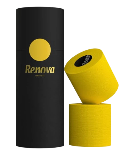Papel higienico Renova Amarillo pack de 3 luxury