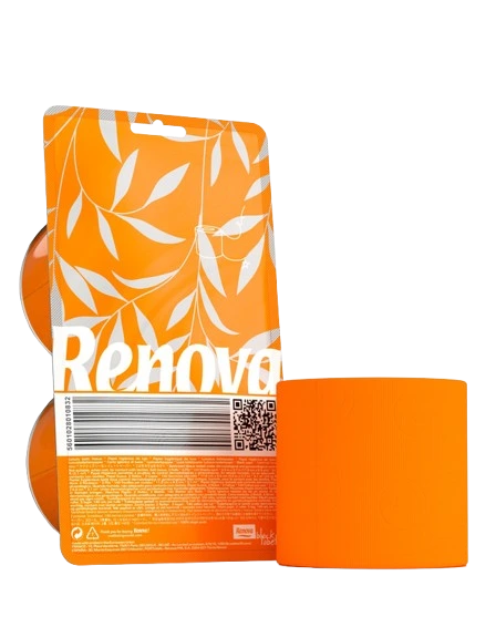 Papel higienico Renova Naranja pack de 2