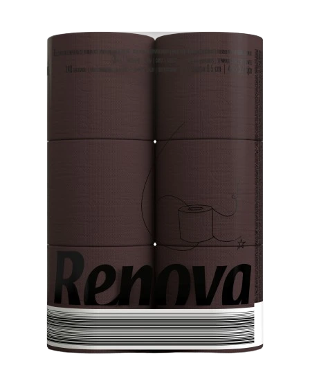 Papel higienico Renova Marron x 6