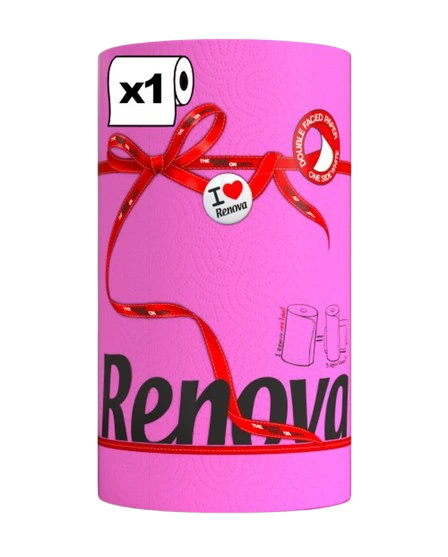 Rollo de cocina Renova Fucsia