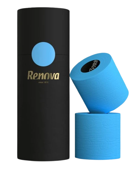 Papel higienico Renova Azul pack de 3 luxury