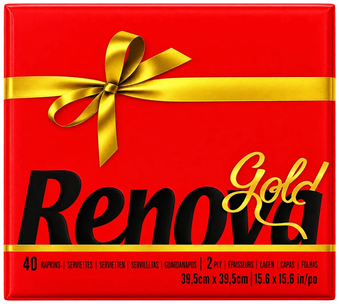 Servilletas Gold rojo pack 40